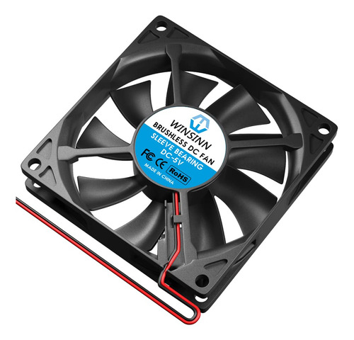 Ventilador Winsinn Dc, 80 Mm, 5 V, 8015, Cojinete Sin Escobi