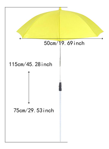Acessório De Guarda -chuva De Planta Guarda -chuva Amarelo