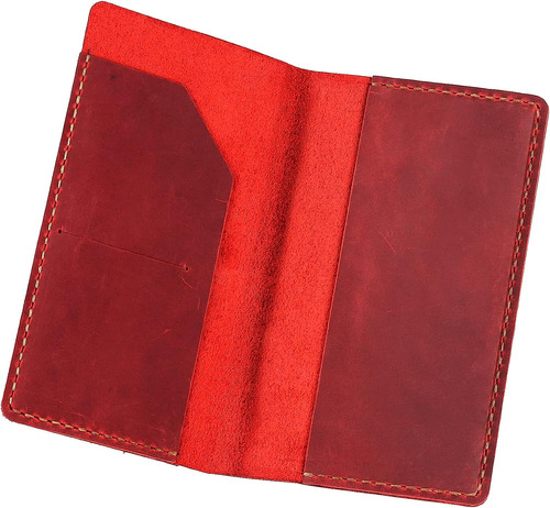 Premium Leather Checkbook & Register Cover Holder Case, Slim