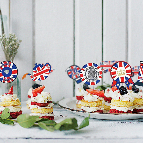 Decoración Británica Para Magdalenas De La Union Jack 2022 Q