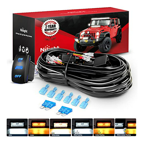 Kit Cableado Luces Estroboscópicas  16awg 24a 6 Modos Led