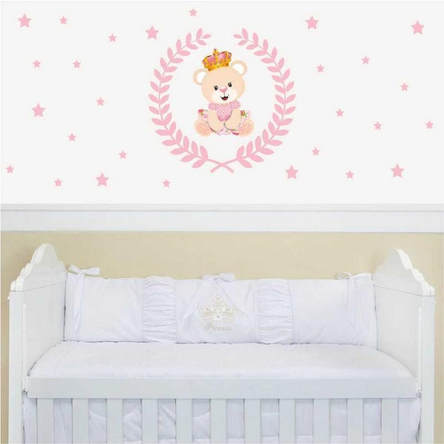 Adesivo Decoração Infantil Meninas Ursa Princesa Estrela