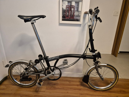 Bicicleta Brompton Superlight - Titânio Preto Único