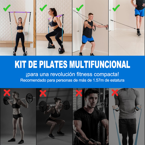 200 Lbs Kit De Pilates Banda De Resistencia Gimnasio Ligas Bandas Elasticas Ejercicio Kit De Ejercicio Ejercicios En Casa Yoga Fitness Con Cuerda Para Saltar