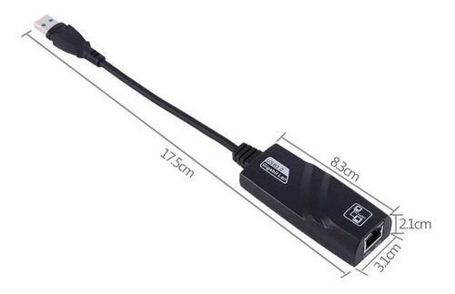 Adaptador Ethernet Usb 3.0 Gigabit 10/100/1000 Pc Notebook