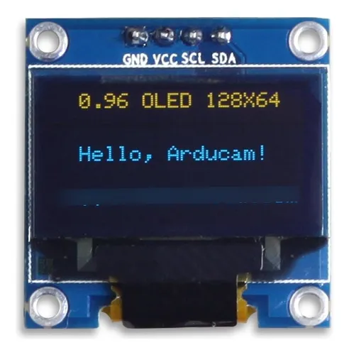 comprar Módulo Oled 0,96 Pulgadas 128x64 Amarillo Y Azul I2c