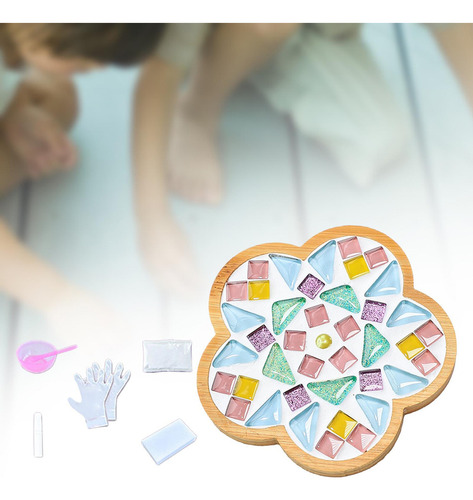 Kit De Posavasos De Mosaico Diy, Materiales Estilo G
