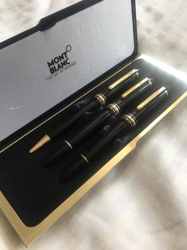 Imagen 2 de 6 de Bolígrafo, Roller Y Pluma Montblanc Meisterstuck Le Grand
