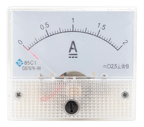 85c1 Puntero Amperímetro De Amperímetro De Panel Dc0-2a