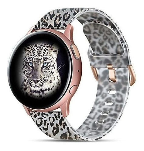 Malla Para Samsung Watch 4/watch 4 Classic 40 44mm Leopardo