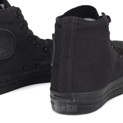 Tênis Cano Alto Converse All Star Monochrome Preto | Mercado Livre