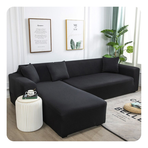 Pack 2 Funda Sillon L Para Su Living Spandex Elasticada