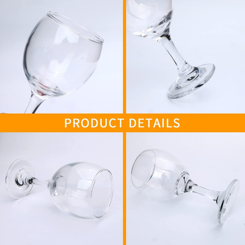 Juego De 6 Copas De Vidrio Para Vino