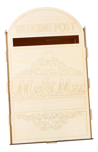 Caja Para Tarjetas De Boda, Decoración De Boda, Madera Sin P