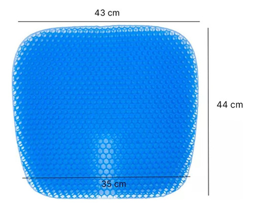 Panel Ergonómico De Silicona Cojin Gel 2024 Comodo Auto Asie