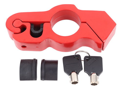 Cerradura De Manillar Antirrobo De Aleación De Aluminio Roja