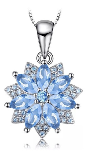 Collar Para Mujer Estrella Brillante Circones En Plata 925