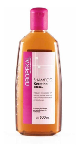 Shampoo Keratina Chocolate Sin Sal 500grs Obopekal