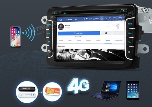 Imagen 5 de 10 de Android 9.0 Renault Duster Dvd Gps Sandero Logan Stepway Hd