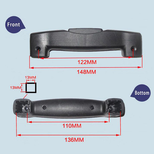 Asa Portátil Para Maletero De Equipaje, Gran 148 Mm X 22 Mm