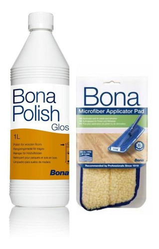 Kit Bona Polish Brilho + Refil Aplicador Pad