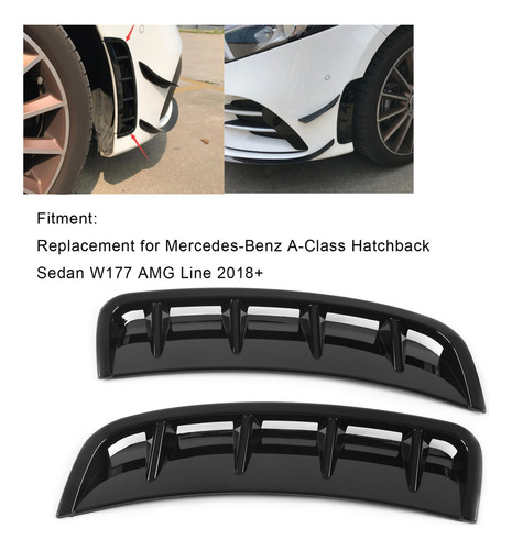 2*alerón Parachoques Delantero Benz Clase A W177 Amg Line