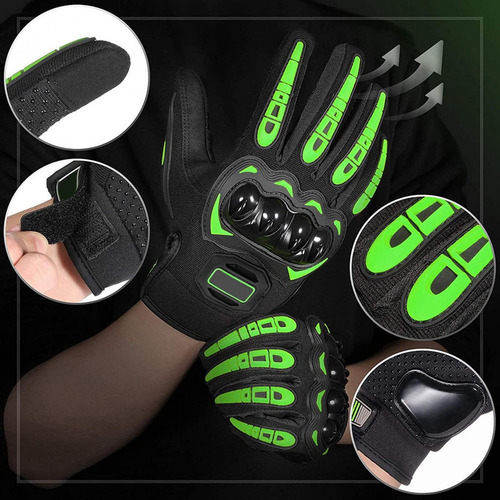 2x Guantes De Pantalla Táctil Completo Guantes De Verde Xl