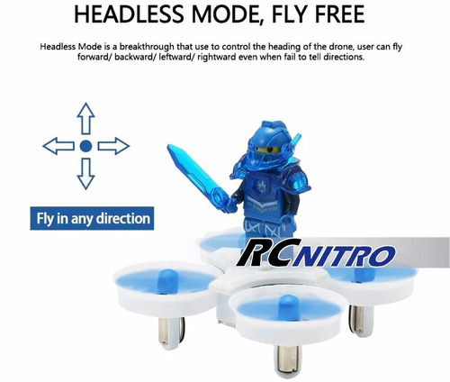 Mini Drone Eachine E011 Lego Azul 4ch 2.4ghz Giro 360 6 Axis