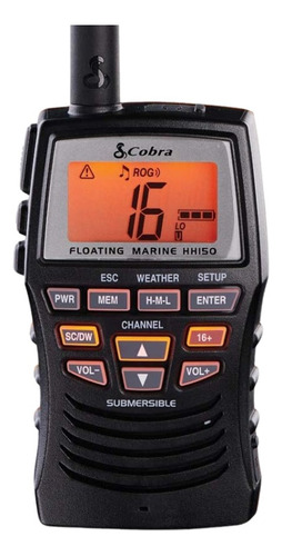 Radio Barco Marina Vhf Flotante Cobra De Mano Resistente
