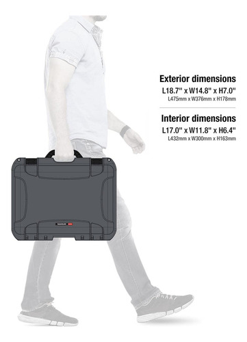 Funda Rígida Impermeable Nanuk 925 Con Espuma Para Dji Mavic