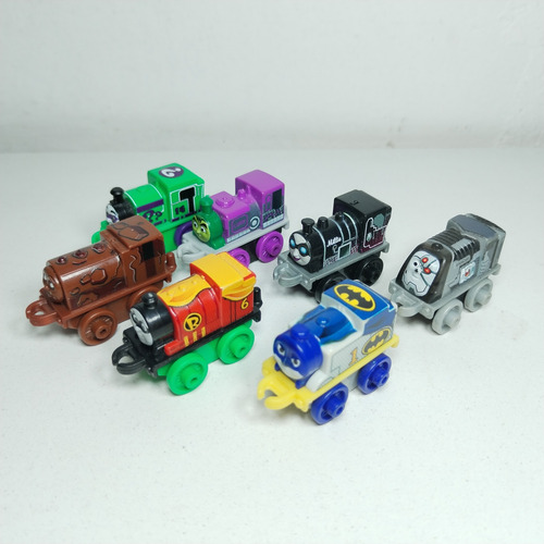 7 Thomas And Friends Plástico Minis Fisher Price Dc Comics (Usado)