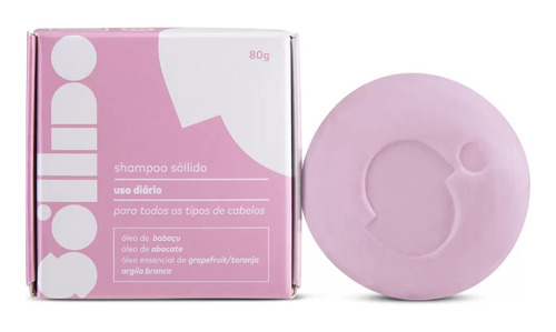  Shampoo Barra Vegano Os Tipos De Cabelo 80g Sóllido