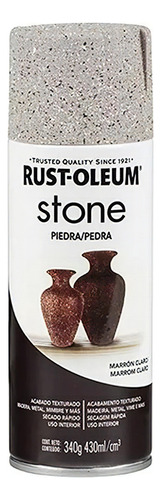 Pintura Aerosol Rust Oleum Stone Piedra 340g Colores Color Marrón Claro