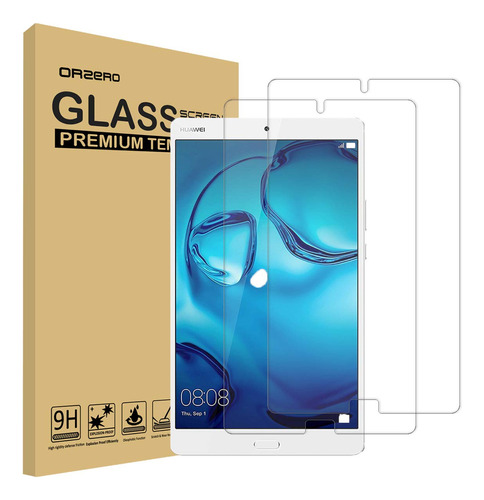 2 Pack Orzero Para Huawei Mediapad M5 8.4 Inch Protector 9
