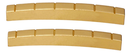 2x Cejuela Ranurada De Latón Guitar Nur For St Guitarra