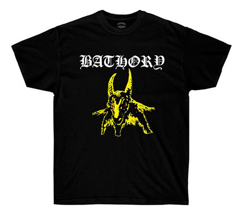 Remera Bathory - Yellow Goat - Black Metal