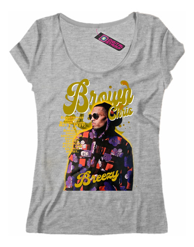 Remera Mujer Chris Brown Breezy Rap 20 Dtg Premium