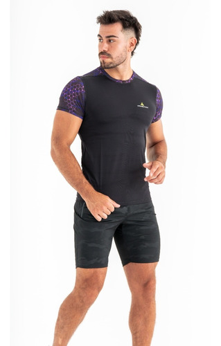 Remera Deportiva Hombre Combinada Sublimada Urban Luxury