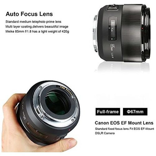 Lente Teleobjetivo F1.8 De 85mm Para Canon Eos Ef