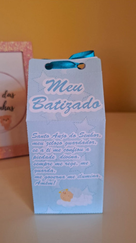 15 Caixinhas Milk Lembrancinha Festa Batizado Personalizada