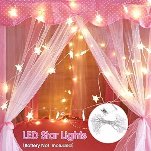 Zuosen Tienda De Campaña Grande Para Niñas Con Luces Led De