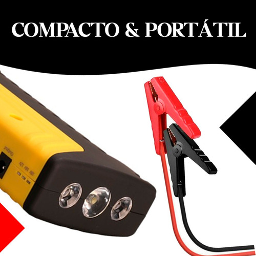 Arrancador De Auto Kit Compresor Usb Luz Baliza Linterna Ofe