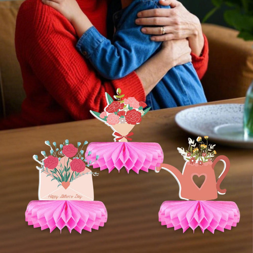 Centrómetro De Mesa De Panal De 9 Piezas Decoraciones Del