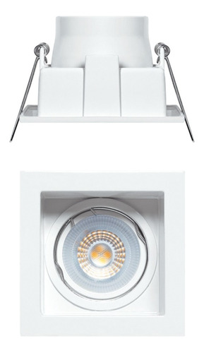 Luminario Illux Spot Empotrable Plafón Base Para Foco Mr16 Th-4229 Color TH-4229.B