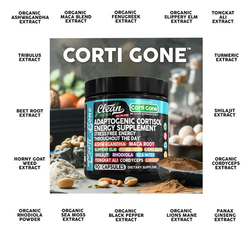Corti Gone Cortisol Desintoxicante Reductor 90c