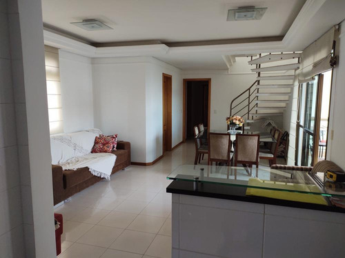 Imagem 27 de 29 de Vendo Cobertura Duplex Em Balneário Estreito Fpolis Sc, 4 Dormitórios Senso 2 Suítes 3 Vagas De Garagem, Piscina. - Cb340