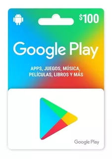 Tarjeta De Google Play $100 Pesos