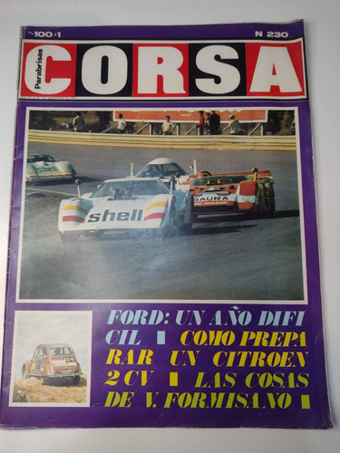 Revista Corsa Nº230  21 De Septiembre  1970