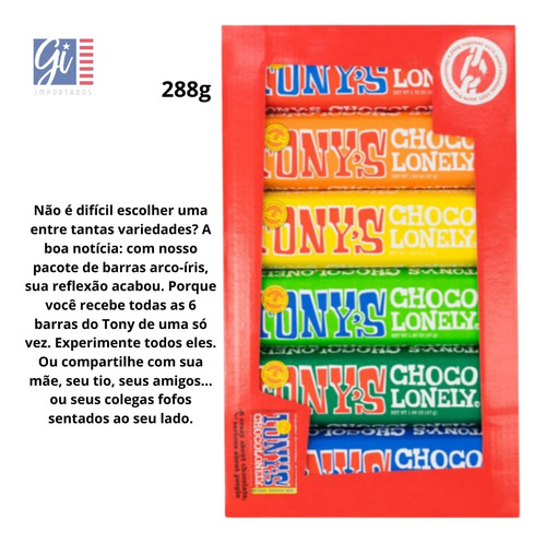 Tony S Chocolate - Kit Com 6 Unidades 288g