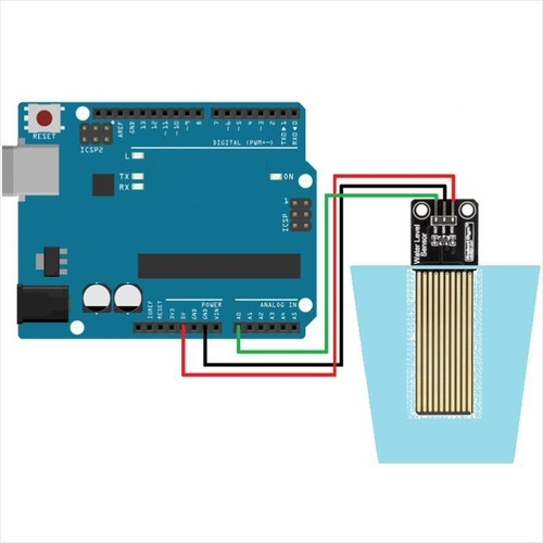 Sensor De Nivel De Líquido Agua Para Arduino, Raspberry, Etc